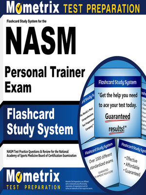 cover image of Flashcard Study System for the NASM Personal Trainer Exam